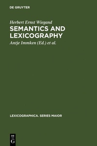 Abbildung von: Semantics and Lexicography - De Gruyter