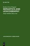 Cover: Semantics and Lexicography - De Gruyter