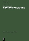 Cover: Grammatikalisierung - De Gruyter