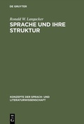 Cover: Sprache und ihre Struktur - De Gruyter
