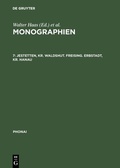 Cover: Jestetten, Kr. Waldshut. Freising. Erbstadt, Kr. Hanau - De Gruyter