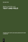 Cover: Text und Feld - De Gruyter