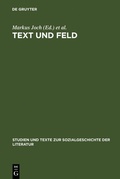 Cover: Text und Feld - De Gruyter