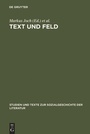 Cover: Text und Feld - De Gruyter