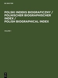 Cover: Polski Indeks Biograficzny - De Gruyter Saur