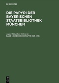 Cover: Griechische Papyri (Nr. 1-18) - De Gruyter