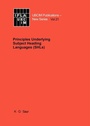 Cover: Principles Underlying Subject Heading Languages (SHLs) - De Gruyter Saur