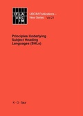 Cover: Principles Underlying Subject Heading Languages (SHLs) - De Gruyter Saur