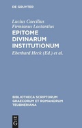 Cover: Epitome divinarum institutionum - De Gruyter
