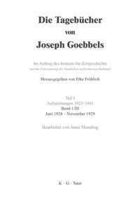 Abbildung von: Juni 1928 - November 1929 - De Gruyter Saur