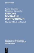 Cover: Epitome divinarum institutionum - De Gruyter
