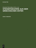 Cover: Register - De Gruyter