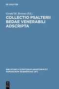Cover: Collectio Psalterii Bedae venerabili adscripta - De Gruyter