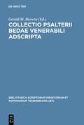 Cover: Collectio Psalterii Bedae venerabili adscripta - De Gruyter