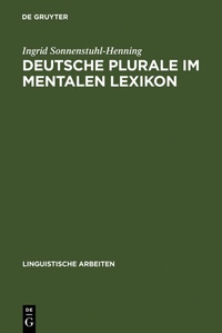 Abbildung von: Deutsche Plurale im mentalen Lexikon - De Gruyter