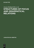 Cover: Structures of Focus and Grammatical Relations - De Gruyter