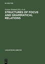 Cover: Structures of Focus and Grammatical Relations - De Gruyter