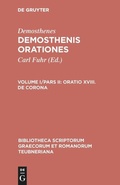 Cover: Oratio XVIII. De corona - De Gruyter