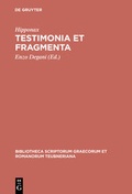 Cover: Testimonia et fragmenta - De Gruyter
