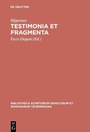 Cover: Testimonia et fragmenta - De Gruyter
