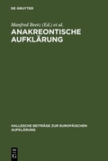 Cover: Anakreontische Aufkl&auml;rung - De Gruyter
