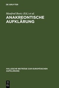 Cover: Anakreontische Aufkl&auml;rung - De Gruyter