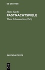 Cover: Fastnachtspiele - De Gruyter