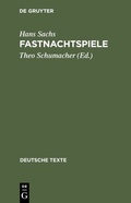 Cover: Fastnachtspiele - De Gruyter