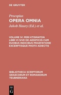 Cover: Peri ktismaton libri VI sive de aedificiis cum duobus indicibus praefatione excerptisque photii adiectis - De Gruyter