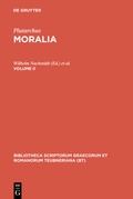 Cover: Moralia - De Gruyter