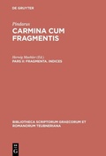 Cover: Fragmenta. Indices - De Gruyter
