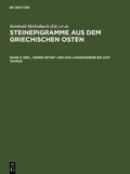 Cover: Der " Ferne Osten" und das Landesinnere bis zum Tauros - De Gruyter