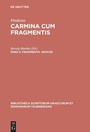 Cover: Pindarus: Carmina cum fragmentis / Fragmenta. Indices - De Gruyter