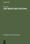 Cover: Die Rede der Diotima - De Gruyter