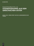 Cover: Der " Ferne Osten" und das Landesinnere bis zum Tauros - De Gruyter
