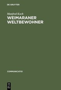 Cover: Weimaraner Weltbewohner - De Gruyter
