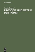 Cover: Prosodie und Metrik der R&ouml;mer - De Gruyter