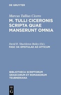 Cover: Epistulae ad Atticum - De Gruyter