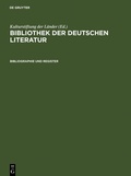 Cover: Bibliographie und Register - De Gruyter Saur