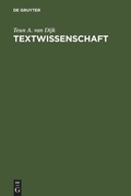 Cover: Textwissenschaft - De Gruyter