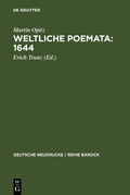 Cover: Weltliche Poemata : 1644 - De Gruyter
