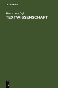 Abbildung von: Textwissenschaft - De Gruyter