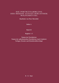 Abbildung von: Register 1-3 - De Gruyter Saur