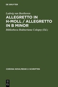 Cover: Allegretto in h-Moll / Allegretto in B minor - De Gruyter Saur