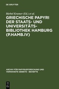 Cover: Griechische Papyri der Staats- und Universit&auml;tsbibliothek Hamburg (P.Hamb.IV) - De Gruyter