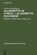 Cover: Allegretto in h-Moll / Allegretto in B minor - De Gruyter Saur