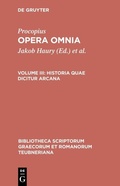 Cover: Historia quae dicitur arcana - De Gruyter
