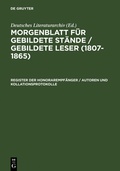 Cover: Register der Honorarempf&auml;nger / Autoren und Kollationsprotokolle - De Gruyter Saur