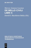 Cover: De bello civili libri X - De Gruyter