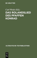 Cover: Das Rolandslied des Pfaffen Konrad - De Gruyter